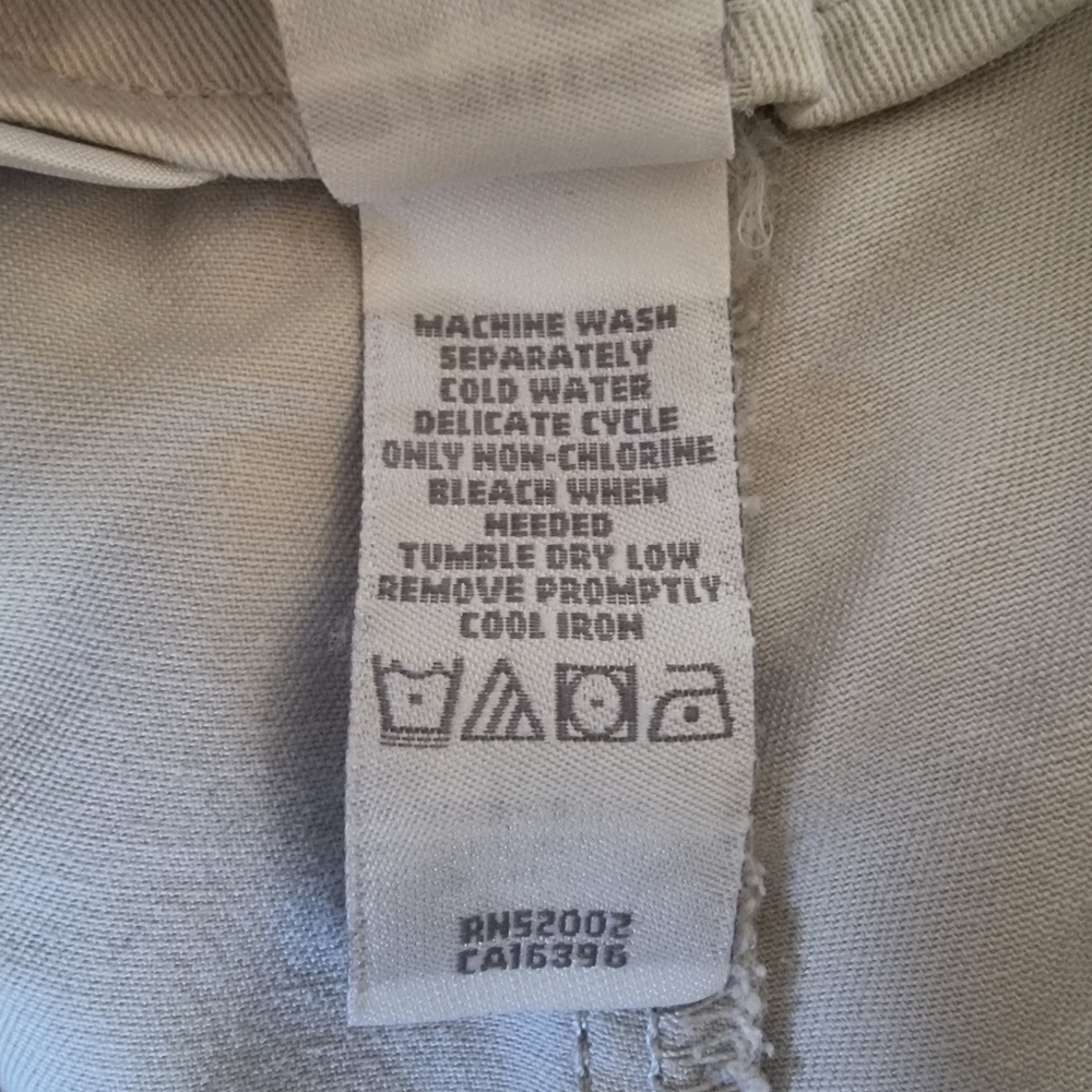 Liz Claiborne y2k vintage cream/beige Michaela cargo pants size 8P - Picture 7 of 13